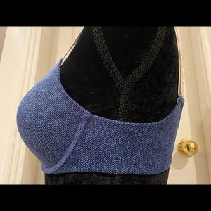 Victoria’s Secret bra blue. logo straps
